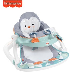 Resim Fisher Price Penguen Adası Mama Tepsisi Hayvan Temalı Taşınabilir Ana Kucağı 
