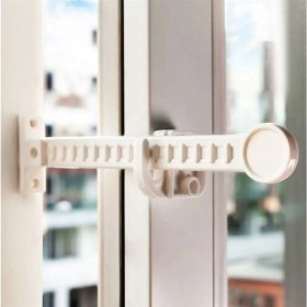 Resim Bebek Çocuk Evcil Hayvan Güvenlik Ayarlanabilir Koruyucu Pencere Havalandırma Kilidi (4887) 