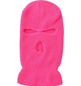 Resim Neon Pembe Balaclava Kayak Maskesi Soyguncu Şapkası Pembe Diğer 