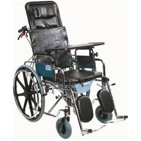 Resim Tuvalet Özellikli Banyo Tekerlekli Sandalyesi 