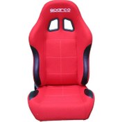 Resim Sparco Yanları Deri Kırmızı Ayarlanabilir Spor Koltuk 