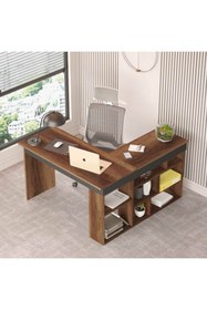 Resim Robin Home Boston L Ofis Çalışma Masası Ofis Takımı Masa Sehpa Keson Barok-antrasit 