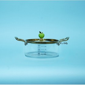 Resim Mon Amour Cam Tencere 2,5 Lt Şeffaf 