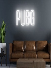 Resim Pubg Yazılı Neon Tabela Beyaz 