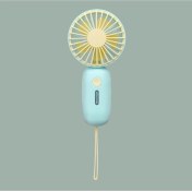 Resim Shenzhen Xin Xin Mini Şarj Edilebilen El Tipi Fan - Mavi (Yurt Dışından) 