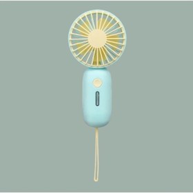 Resim Shenzhen Xin Xin Mini Şarj Edilebilen El Tipi Fan - Mavi (Yurt Dışından) 