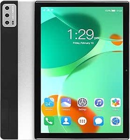 Resim PUSOKEI 10,1 inç tablet 6 GB 128 GB, 2'si 1 arada alüminyum alaşım, sekiz çekirdekli 12, 5G Wi-Fi, FHD ekran, öğrenciler ve yaşlılar için klavye ile hızlı şarj (AB fişi) 