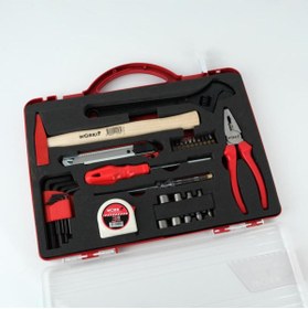 Resim Work It 35 Parça El Aleti Seti - Pense, Bits Tornavida&Uç Seti, Lokma, Alyan, Çekiç, Metre 
