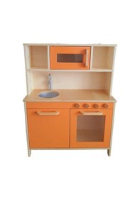 Resim Woodnjoy Wood & Joy Doğal Ahşap Mutfak Evcilik Seti Oyuncak Seti 