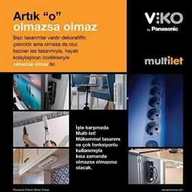 Resim Dörtlü Priz Topraklı Çocuk Korumalı Klemensli 