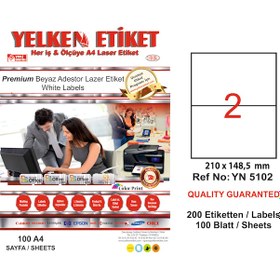 Resim Yelken Laser Etiket 210X148.5 MM 