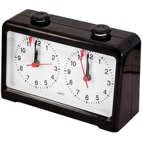 Resim Goldenqian Satranç Saati Zamanlayıcısı, Mekanik Satranç Saati, Oyun Pq9905 Için Analog Zamanlayıcı C2l8hv Siyah 