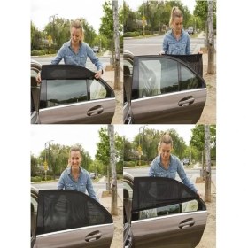 Resim Hakay Oto Yan Cam Güneşlik Örtü Perde Kılıf, Emzirme Perdesi Olarak Da Kullanılabilir 