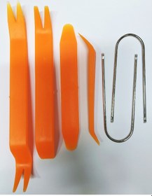 Resim 6 Parça Trim Teyp sökme set (Sökme aparatları Sert Abs Malzemedir) Teyp, Kapı, Döşeme Sökme Takımı 