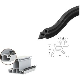 Resim CONTACALL Pimapen Pvc Kapı Pencere Değiştirme Fitili Contası 20 Metre Siyah 