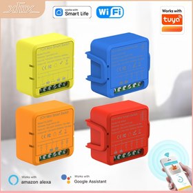 Resim WiFi Akıllı Anahtar Işık Anahtarı, WiFi Mini Akıllı Anahtar, Alexa/Google Home ile Uyumlu, Uzaktan Kontrol APP, Sesli Kumanda, DIY Modu, Zamanlayıcı Fonksiyonu, LAN Kontrolü, Hub Gerekmez, 1/2/3/4 Grup 
