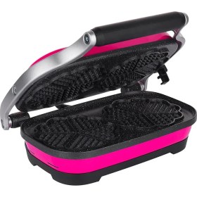 Resim Aksu Vintage Çiftli Waffle Makinesi 1300 W Pembe 