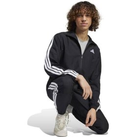 Resim Adidas 3 Stripes Wv Tt Ts Erkek Siyah Eşofman Takımı 