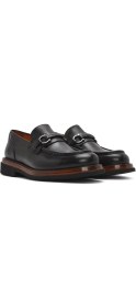 Resim Derimod Erkek Siyah Tokalı Deri Casual Loafer 25SFD722418 