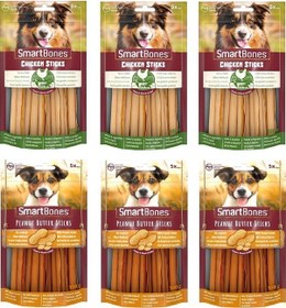 Resim Smartbones 2 Çeşit Karma Stick Köpek Ödülü 5 Li 100 Gr. X 6 Adet 
