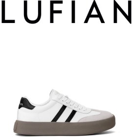 Resim Lufian Samuel Hakiki Deri Casual Günlük Erkek Sneaker Beyaz 