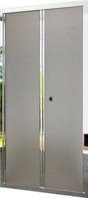 Resim Durul Duşakabin Ön Cephe Katlanır Akordion Kapı Buzlu - 106 cm 