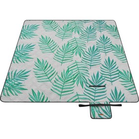 Resim Songmics Piknik Örtüsü, 200 x 200 Cm, Büyük, Kamp Örtüsü, Park, Bahçe, Plaj Için, Su Geçirmez, Makin 