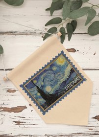 Resim Ofis Pinterest Duvar Dekoru, Van Gogh Sanat Serisi, Kanvas Flama Askılı Duvar Örtüsü NO:416 - Renkli - 6 / 70 x 100 