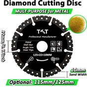 Resim 1 adet Profesyonel Metal Kesme Elmas Diski, 115x22mm/125x22mm, Çelik, Alüminyum, Beton için Karbür Bıçak - Demir, Rebar, Levha Metal için İdeal - Metal Kesme Testeresi Bıçağı | Profesyonel Metal Kesme | Dayanıklı Metal Kesme Diski, Metal Kesme Araçları 