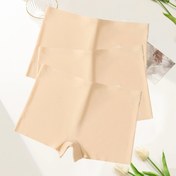 Resim 3'lü Paket Kadınlar için Dikişsiz Düşük Bel Yoga Boyshort İç Çamaşırları - Yüksek Destekli Kaymaz Nefes Alabilir Çizgili Külotlar, Spor ve Günlük Kullanım için Şık Görünüm, Pürüzsüz Dokulu 