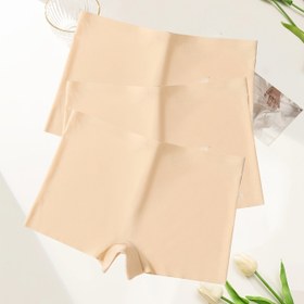 Resim 3'lü Paket Kadınlar için Dikişsiz Düşük Bel Yoga Boyshort İç Çamaşırları - Yüksek Destekli Kaymaz Nefes Alabilir Çizgili Külotlar, Spor ve Günlük Kullanım için Şık Görünüm, Pürüzsüz Dokulu 
