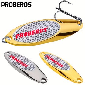 Resim PRO BEROS 1 adet Metal Kaşık Yem 3g-40g Jigler Bass Yemleri Gümüş/Altın VIB Balıkçılık Yemi 8#-2# Kanca Jigging Yemleri Balıkçılık Takımı 