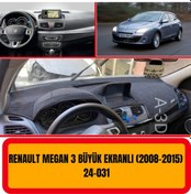 Resim RENAULT MEGANE 3 2008-2015 EKRANLI ÖN GÖĞÜS / PANEL / TORPİDO KORUMASI - KILIFI - HALISI 