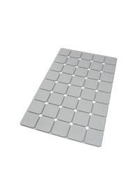 Resim Dln Shop 2 Adet Küvet Ve Duş Paspası Vantuzlu Kaymaz Yumuşak Silikon Banyo Paspası 45 X 70 Cm V-161 Gri 