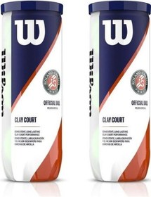 Resim Wilson Roland Garros Clay Court 3'lü 2 Kutu Tenis Topu Wrt125000 