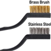 Resim Pandoraplanet Hyqzltca 40 Adet Tel Fırça Metal Fırça Temizleme Kaynak Cürufu ve Pas Çizik Fırçası Kavisli Saplı Cüruf Fırçası Tel Pas Fırçası (Yurt Dışından) 