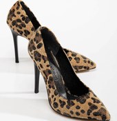 Resim Ccway Kadın Stiletto Leopar 
