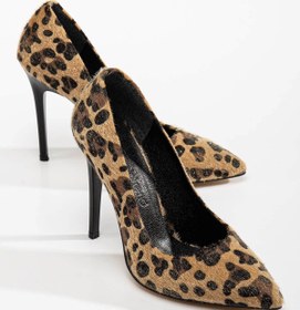 Resim Ccway Kadın Stiletto Leopar 