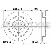 Resim ARKA FREN DISK AYNASI FOCUS 98>05 FIESTA V 04>08 FISETA VI 13 /> SCORPIO 94>98 SIERRA 82>93 CAP: (253 