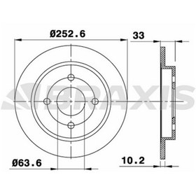 Resim ARKA FREN DISK AYNASI FOCUS 98>05 FIESTA V 04>08 FISETA VI 13 /> SCORPIO 94>98 SIERRA 82>93 CAP: (253 