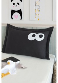 Resim Yastık Kılıfı Oxf. Funny Siyah Siyah 