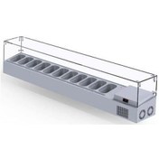 Resim Iceinox Set Üstü Saladbar Cam Kapak Gn 1/4-150: 11 Adet 