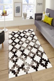 Resim Yazlık Yatak Odası Halısı Dekhera İ7011 - 100X300 / Deri Taban 