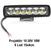 Resim Br3056351 Off-road Projektor 10-30v 18w 6led 15x4cm 