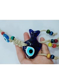 Resim Makrome Balık Nazar Boncuğu 6 6 Cm Duvar Dekoru Hediyelik Eşya 