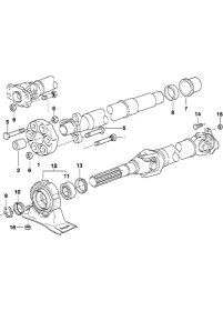 Resim Heropar Bmw E34E36 E39 E46 ve Z3 Uyumlu Meyle Şaft Askısı Rulmanlı 26121226731 