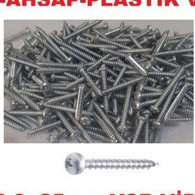 Resim SAC VİDASI 2.9x25 YSB 250 ADET METAL AHŞAP PLASTİK VİDASI 