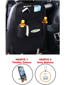 Resim Apex Araç Içi Koltuk Arkası Eşya Düzenleyici Ceplik Çanta Araba Oto Seyahat Organizeri Toplayıcı Keçe 