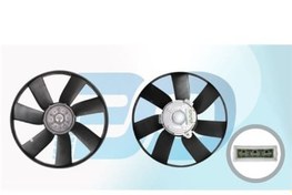 Resim Volkswagen Golf 3 Polo 1.6 1996 Sonrası Fan Motoru Davlumbazsız Klimalı 305 Mm 3 Fiş 7 Kanat 