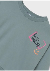 Resim Mayoral Kız Çocuk Sweatshirt Yeşil 